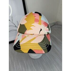 Billabong Hat Cap Teens One Size Floral Trucker Mesh Snapback Casual Summer
